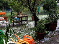 Nach dem Hagelgewitter